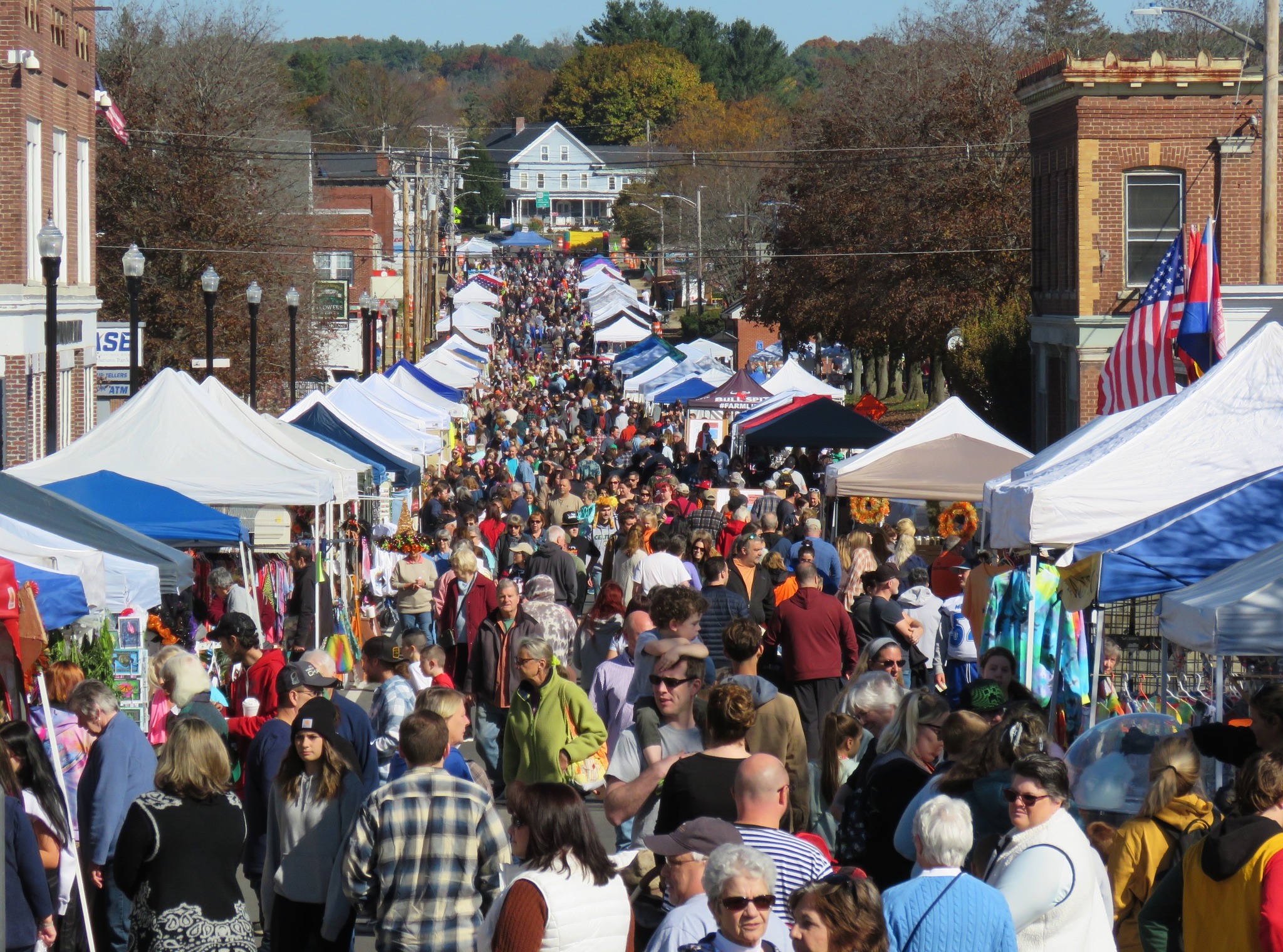 Downtown Winchendon during a presious Winchendon Fall Festival
