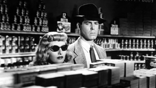 Fred MacMurray and Barbara Stanwyck in a scene from "Double Indemnity"