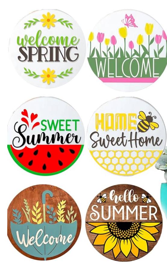 Paint Spring Door Signs with The Painted Goat at Studio Q