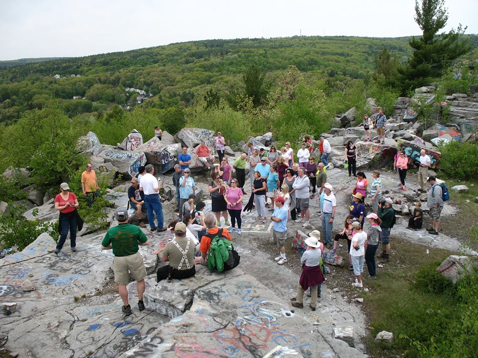 A Previous Year's Rock Walk up Rollstone Hill