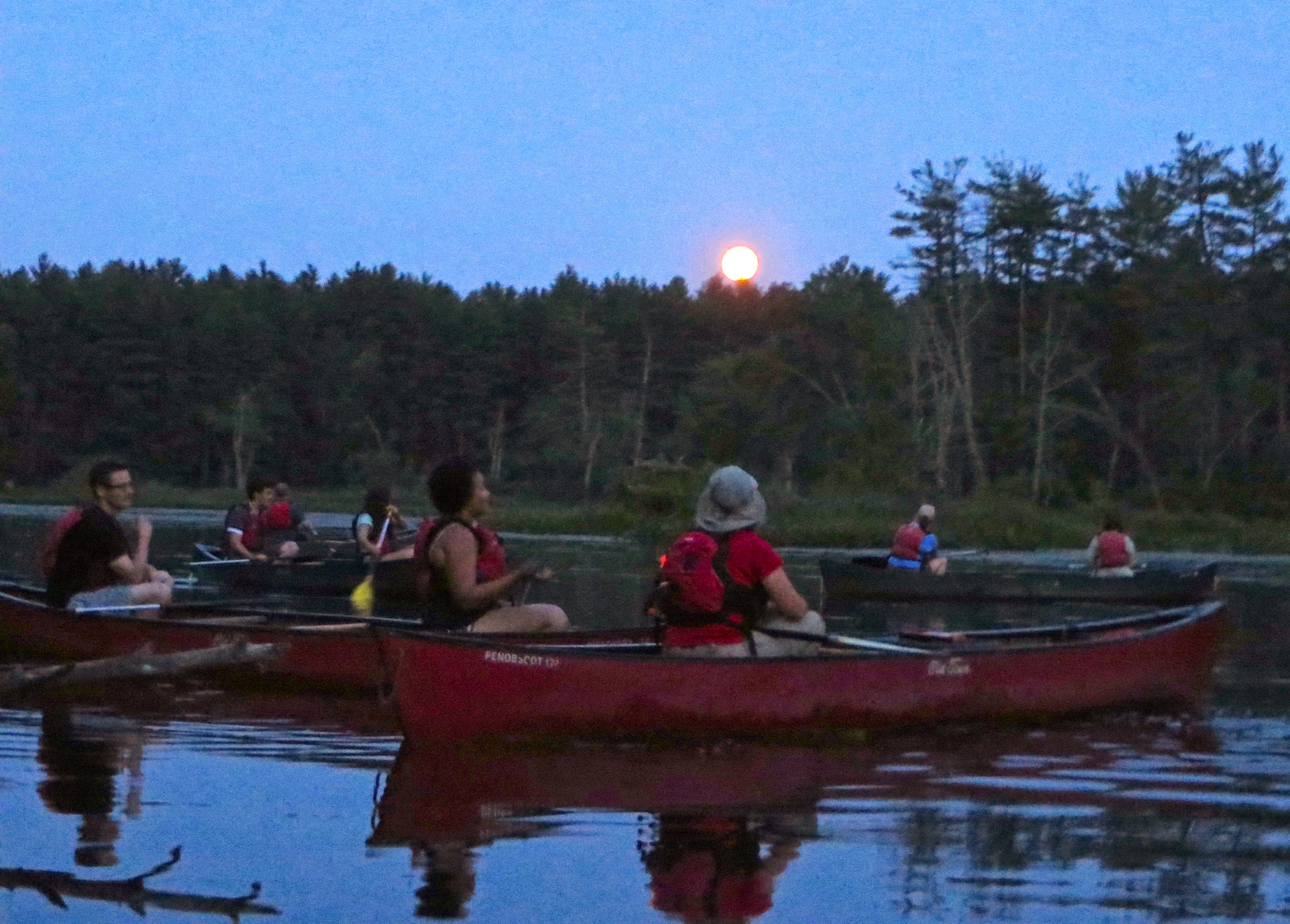 Full Moon Canoeing Tour with Nashoba Paddler